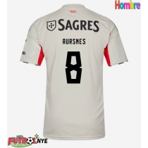 Camiseta Benfica Fredrik Aursnes #8 Visitante Equipación 2025-26 manga corta